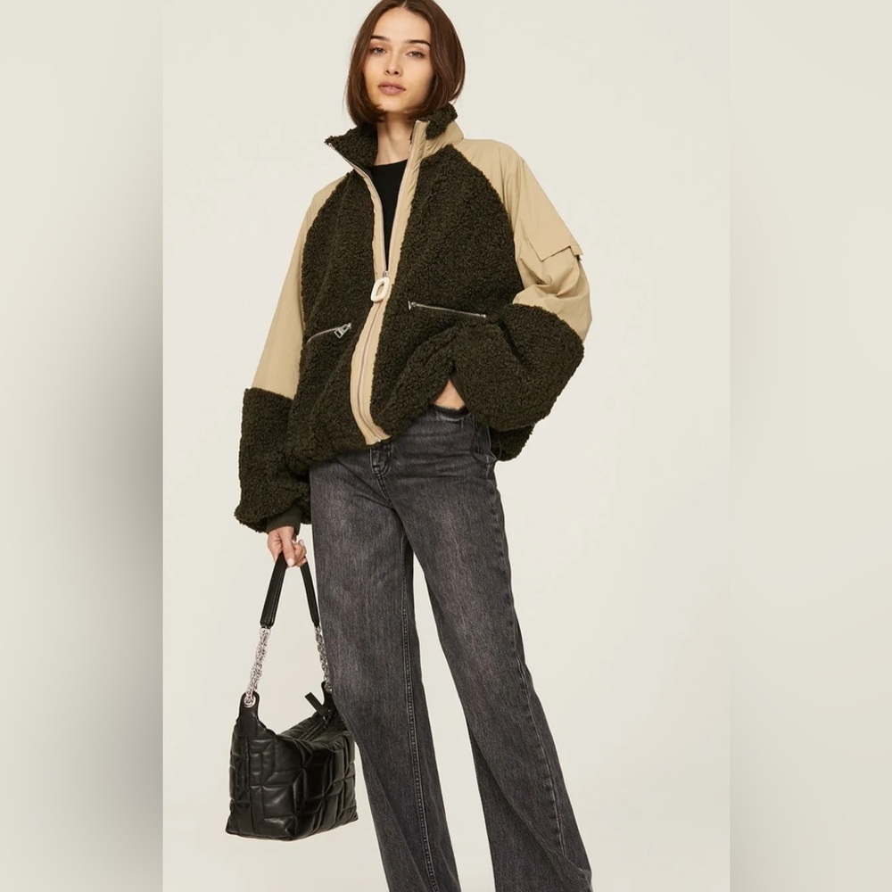 Jw Anderson Color Block Jacket In Dark Forest Gre… - image 3